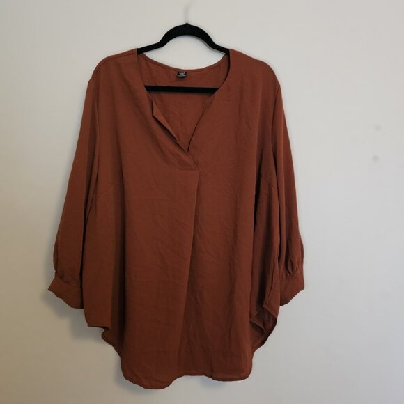 SHEIN Tops - Women's Long Sleeve Blouse 4XL
